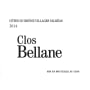 Clos Bellane Cotes du Rhone Villages Valreas Rouge 2014 Front Label