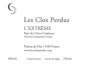 Les Clos Perdus L'Extreme Rouge 2013 Front Label
