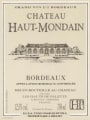 Les Hauts de Palette Chateau Haut-Mondain 2006 Front Label