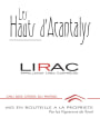 Les Vignerons de Tavel Lirac Les Hauts d'Acantalys 2015 Front Label