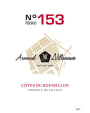 Les Vignobles du Rivesaltais Cotes du Roussillon N153 RD 900 Rouge 2014 Front Label