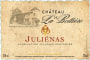Les Vins Perrachon Julienas Chateau de la Bottiere 2013 Front Label