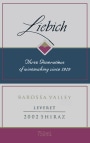 LiebichWein Leveret Shiraz 2002 Front Label