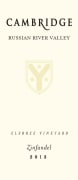 Cambridge California Cellars Elsbree Vineyard Zinfandel 2013 Front Label