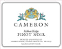 Cameron Winery Pinot Noir 2014 Front Label