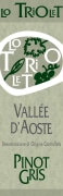 Lo Triolet Vallee d'Aoste Eleve en Barriques Pinot Gris 2012 Front Label