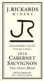 J. Rickards Winery Five Sisters Blend Cabernet Sauvignon 2010  Front Label