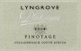 Lyngrove Platinum Pinotage 2014 Front Label