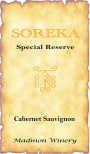 Madmon Winery Soreka Special Reserve Cabernet Sauvignon 2012 Front Label