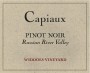 Capiaux Cellars Widdoes Vineyard Pinot Noir 2012 Front Label