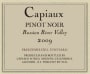 Capiaux Cellars Freestone Hill Vineyard Pinot Noir 2009 Front Label