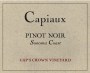 Capiaux Cellars Gap Crown Vineyard Pinot Noir 2013 Front Label