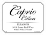 Caprio Cellars Eleanor Estate Red 2013 Front Label