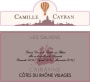 Maison Camille Cayran Cairanne Cotes du Rhone Villages Les Salyens 2012 Front Label
