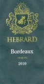 Maison Hebrard Bordeaux 2010 Front Label