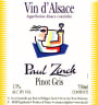 Maison Paul Zinck Alsace Pinot Gris 2015 Front Label