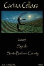 Carina Cellars Syrah 2009 Front Label