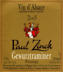 Maison Paul Zinck Alsace Prestige Gewurztraminer 2005 Front Label