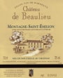 Maison Riviere Chateau De Beaulieu 2009 Front Label