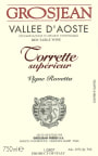 Grosjean Torrette Superieur Vigne Rovettaz 2010 Front Label