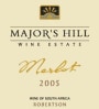 Major's Hill Wine Estate Merlot 2005 Front Label