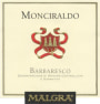 Malgra Azienda Vitivinicola Barbaresco Monciraldo 2010 Front Label