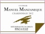 Bodega Manuel Manzaneque Chardonnay 2012 Front Label