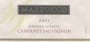 Mazzocco Cabernet Sauvignon 2001 Front Label