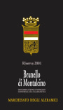 Marchesato Degli Aleramici Brunello di Montalcino Riserva 2001 Front Label