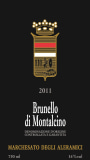 Marchesato Degli Aleramici Brunello di Montalcino 2011 Front Label