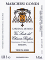 Marchesi Gondi Vin Santo del Chianti Rufina Cardinal de Retz Riserva 2004 Front Label