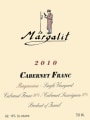 Margalit Winery Cabernet Franc 2010 Front Label
