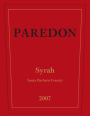 Carr Vineyards & Winery Paredon Syrah 2007 Front Label