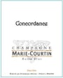 Marie Courtin Concordance Blanc de Noirs Extra Brut 2012 Front Label