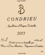 Marie et Pierre Benetiere Condrieu 2013 Front Label