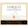 Marques de Casa Concha Rapel Valley Syrah 2012 Front Label