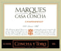 Marques de Casa Concha Chardonnay 2010 Front Label