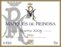 Marques de Reinosa Reserva 2005 Front Label