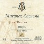 Martinez Lacuesta Gran Reserva 2007 Front Label