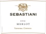 Sebastiani Sonoma County Merlot 2015 Front Label