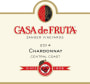 Casa de Fruta Chardonnay 2014 Front Label
