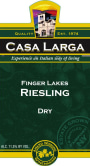Casa Larga Dry Riesling 2012 Front Label