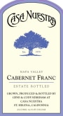 Casa Nuestra Winery & Vineyards Cabernet Franc 2011 Front Label