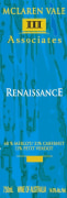 McLaren Vale III Associates Renaissance Red 2008 Front Label