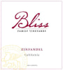 Bliss Zinfandel 2011 Front Label