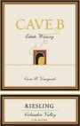 Cave B Estate Winery Riesling 2014 Front Label