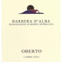 Andrea Oberto Barbera d'Alba 2016 Front Label