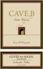 Cave B Estate Winery Cuvee du Soleil 2009 Front Label
