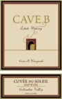 Cave B Estate Winery Cuvee du Soleil 2008 Front Label