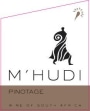 M'hudi Wines Pinotage 2009 Front Label